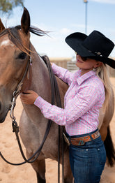 Ivy Shirt - Pink, Green & Blue Check