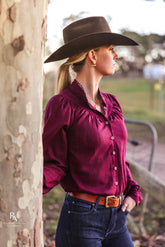 Callie Top - Burgundy