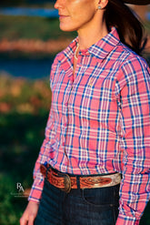 Ivy Shirt - Pink Plaid