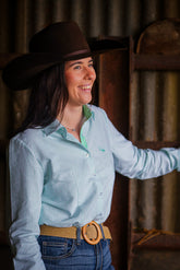 Arabella Shirt - Green Stripe