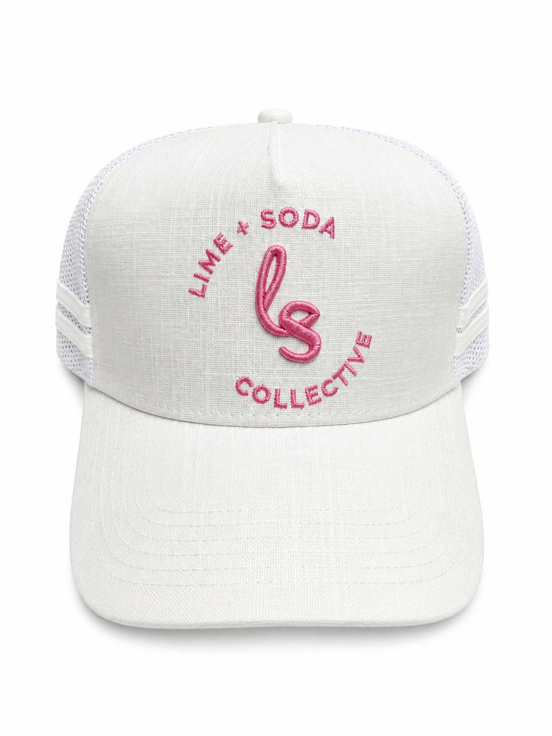 Cap - White with Pink