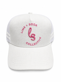 Cap - White with Pink