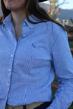 Arabella Shirt - Navy & White Stripe