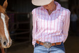 Ella Shirt - Pink Stripe