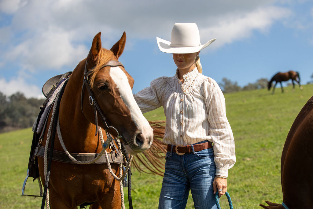 Callie Top - Latte Stripe