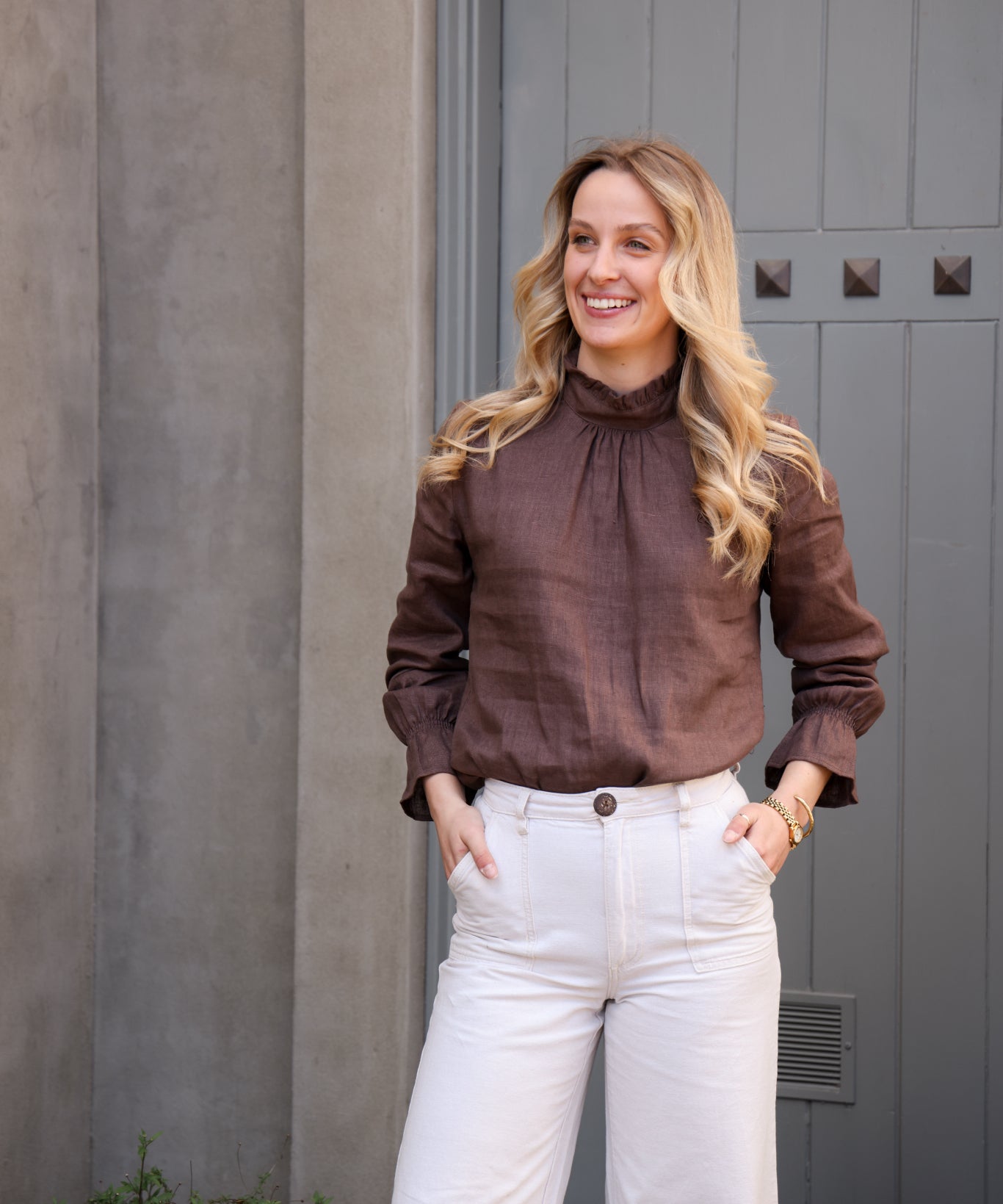 Pippa Blouse - Latte