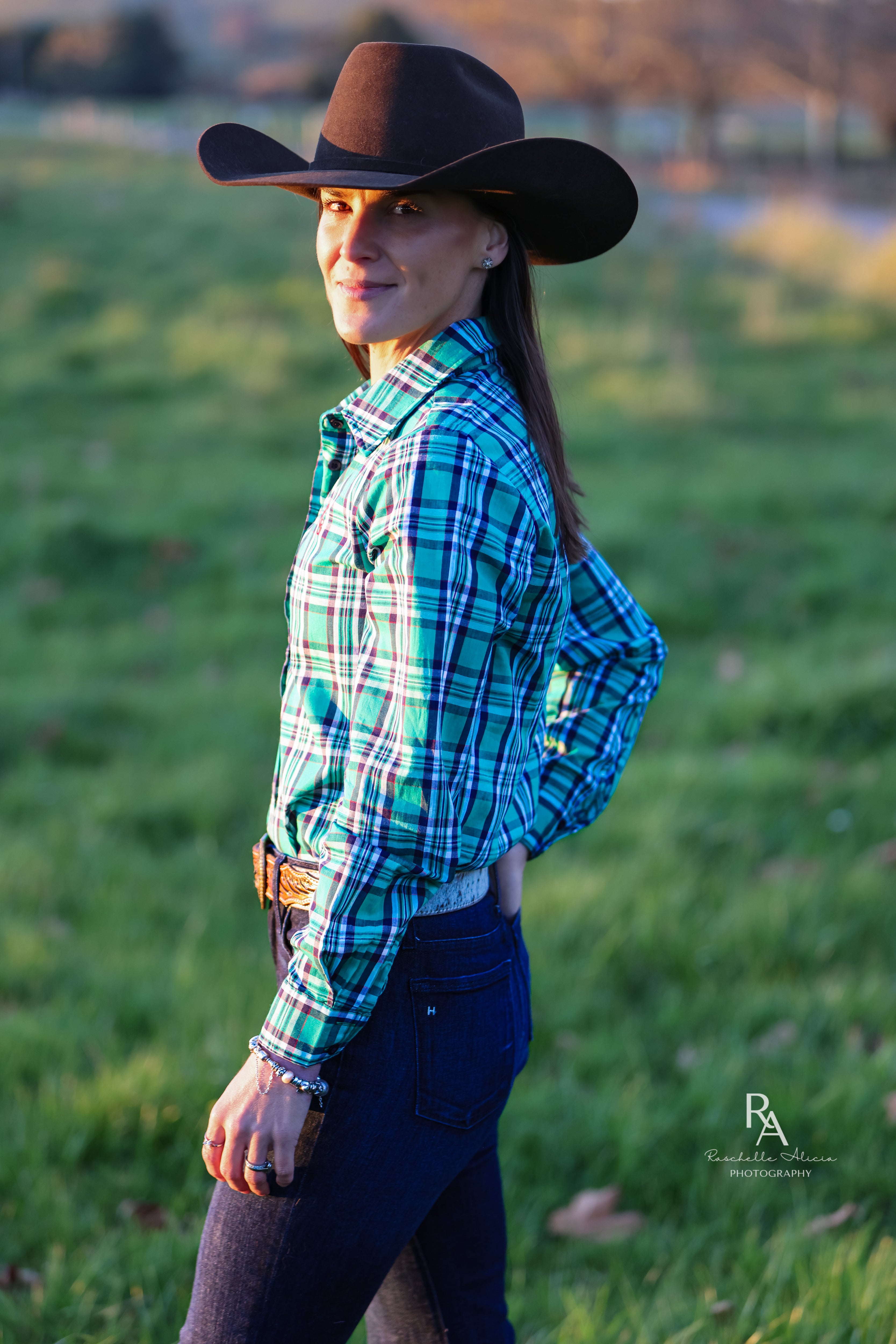 Ivy Shirt - Green & Navy Plaid