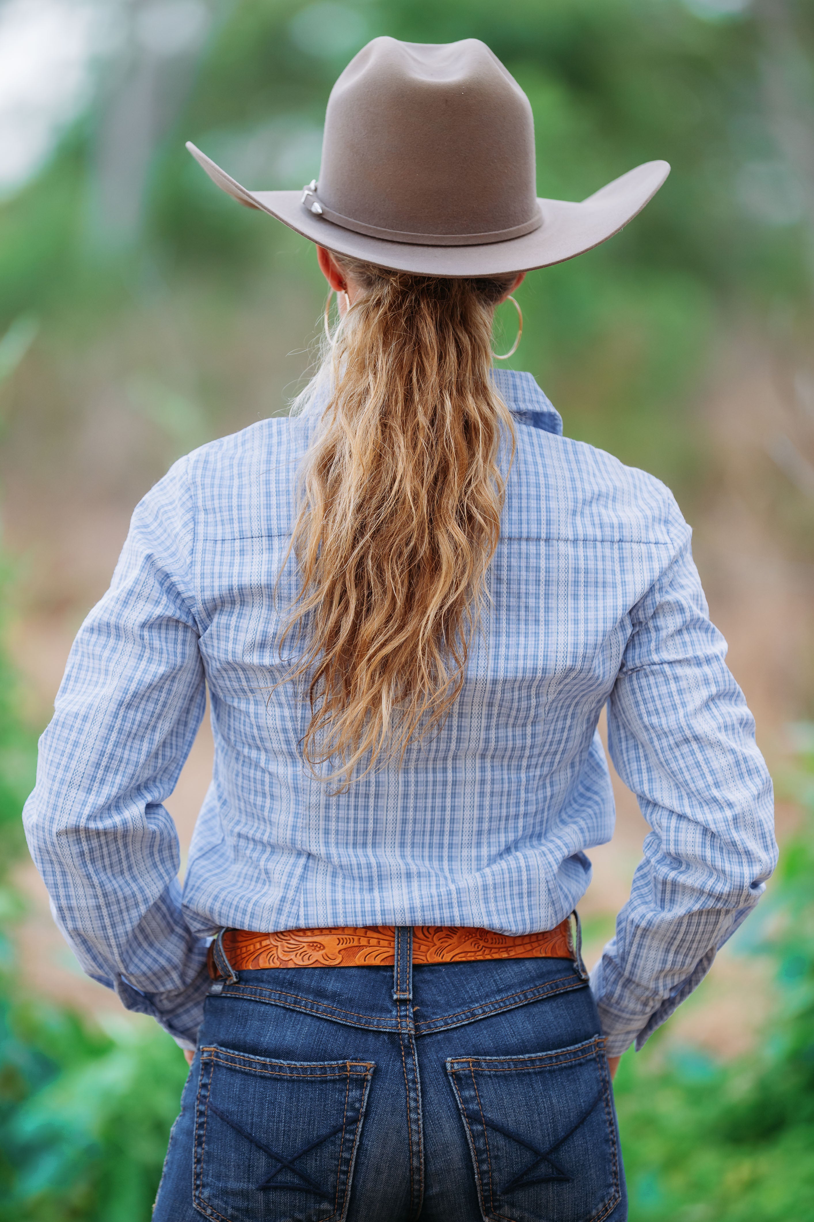 Ivy Shirt - Light Blue & White Check