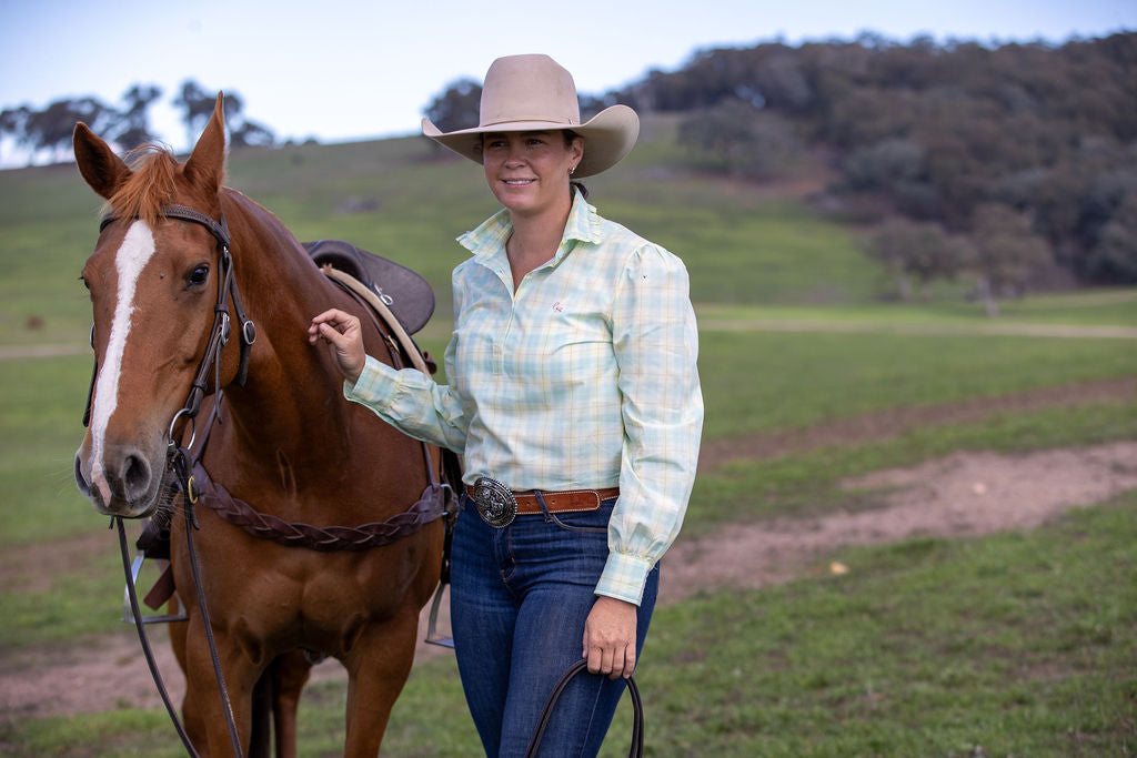 Ella Shirt - Green/Yellow/Pink Plaid