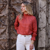 Pippa Blouse - Terracotta Rose