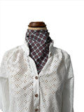 Neck Scarf - Green & Red Plaid