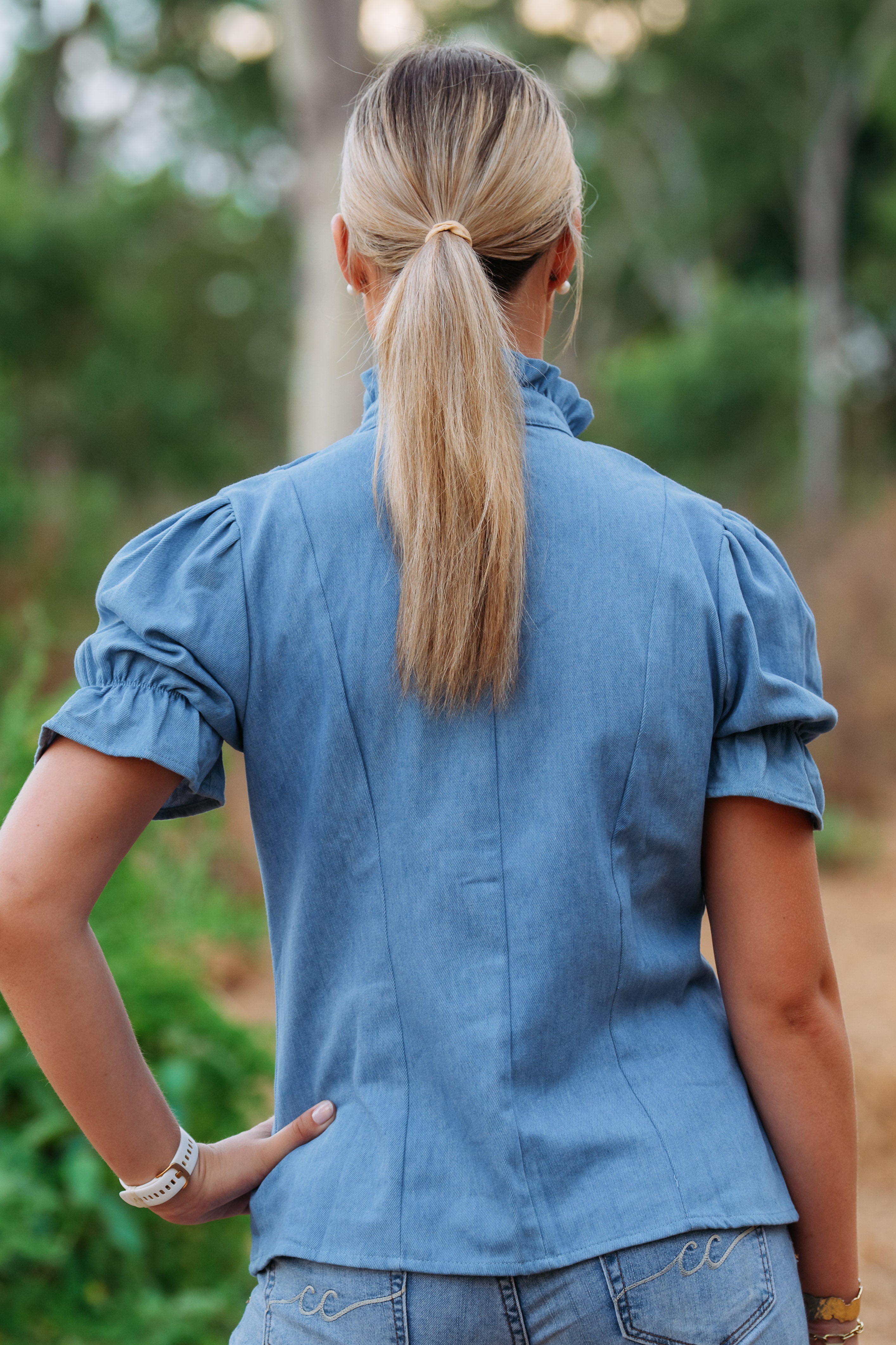 Tilly Blouse - Denim