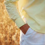 Billie Womens Oversized Cotton Shirt in Sunshine | Boyfriend Fit