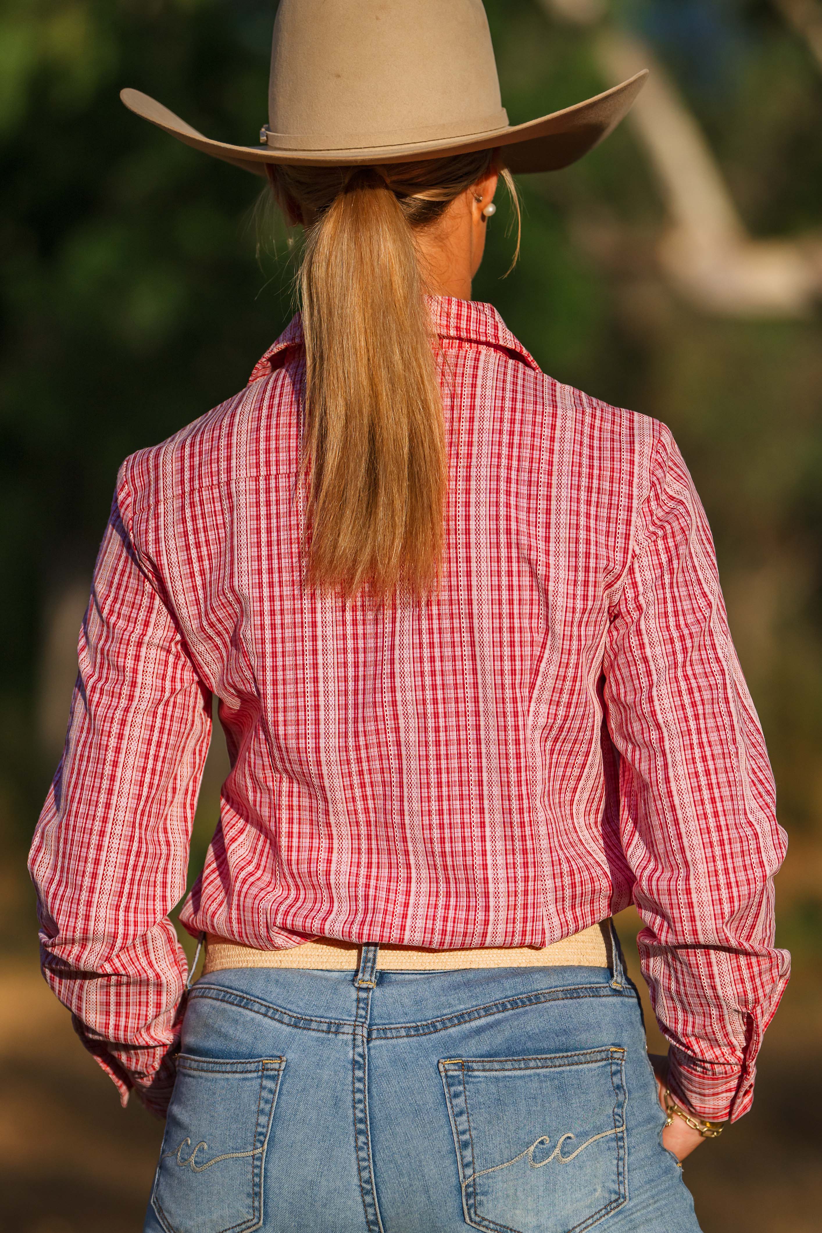 Ivy Shirt - Pink & Red Check