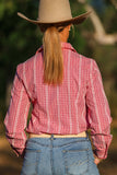 Ivy Shirt - Pink & Red Check