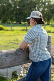 Tilly Blouse - Sage Gingham