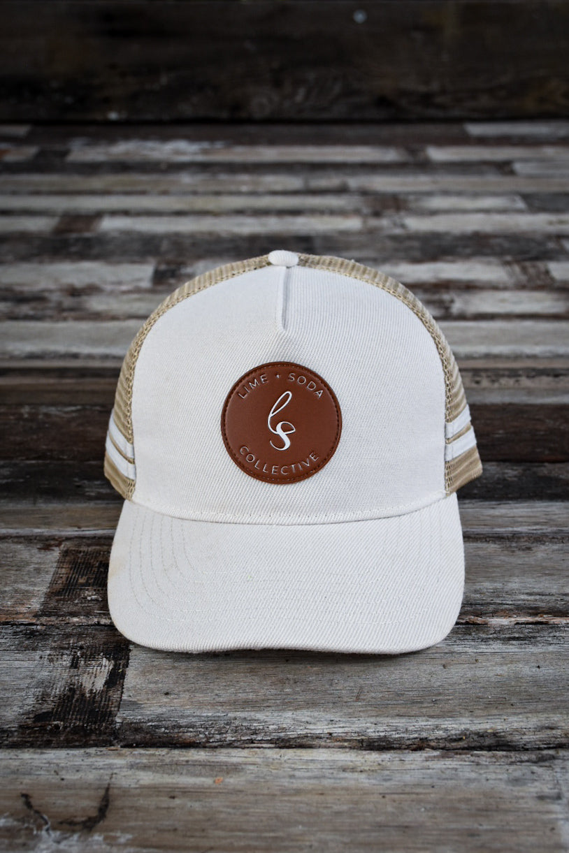 Cap - Cream & Beige – Lime & Soda Collective