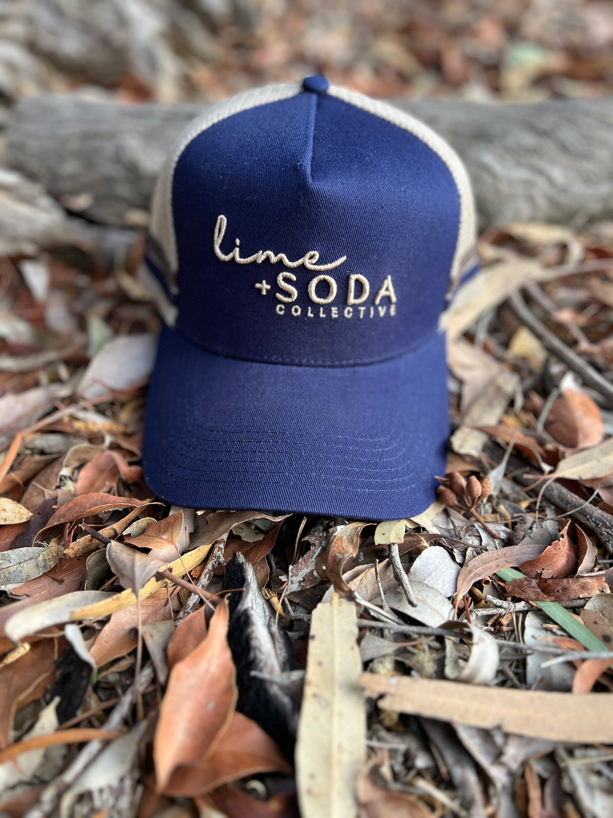 Cap - Navy & Brown