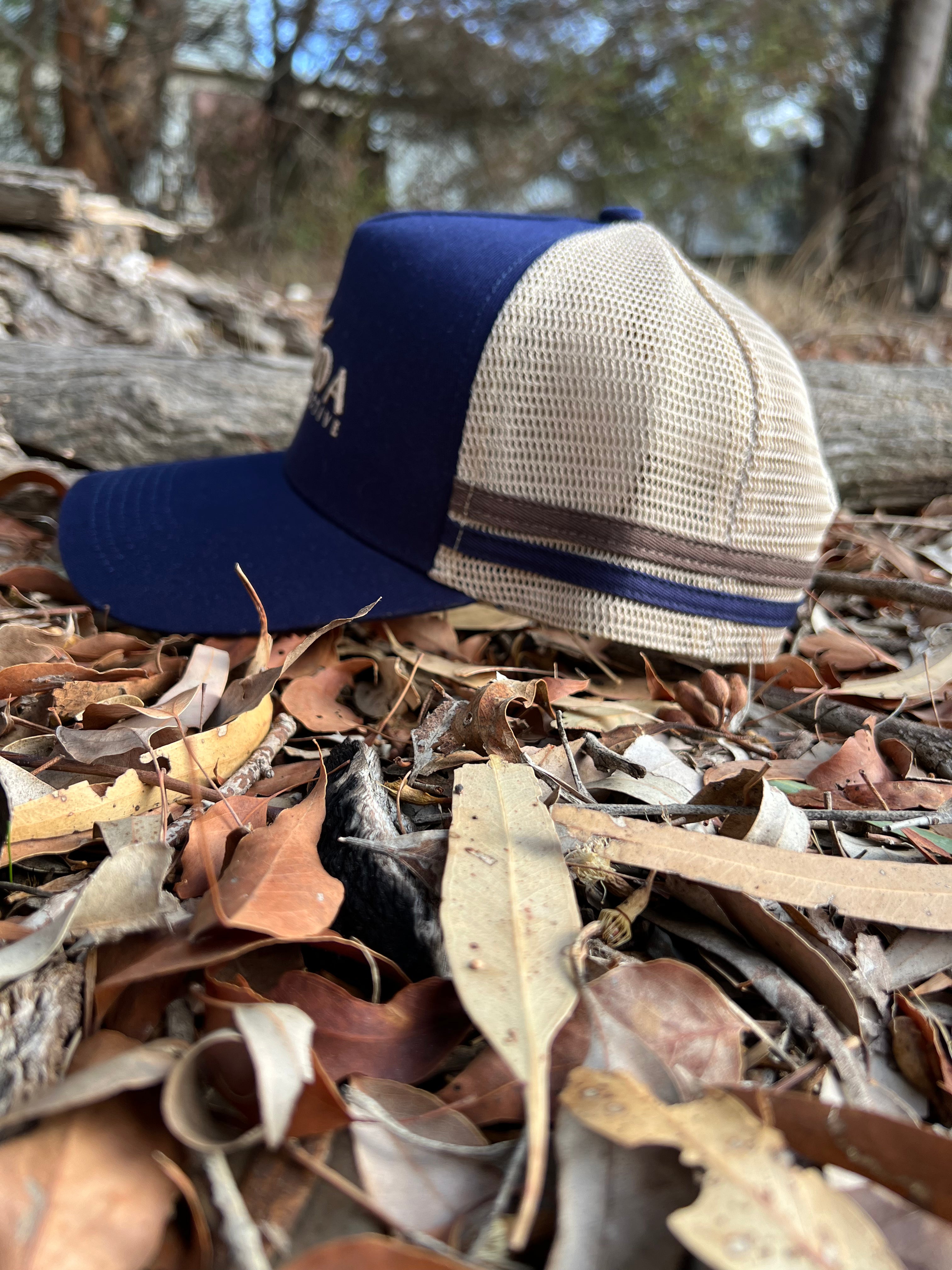 Cap - Navy & Brown
