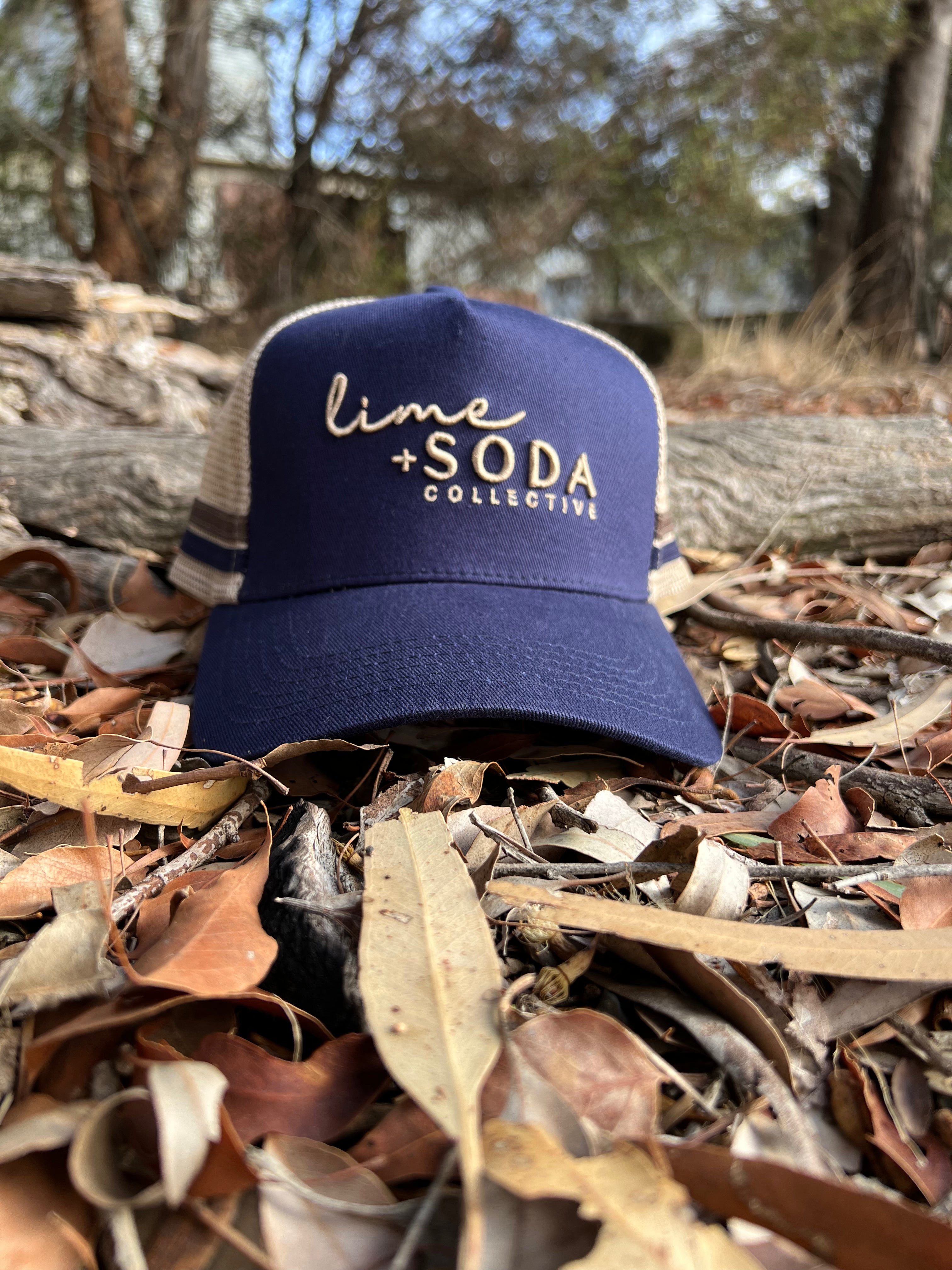 Cap - Navy & Brown
