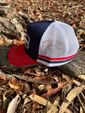 Cap - Navy Red & White