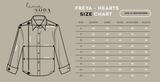 Freya Shirt - Navy with Hearts